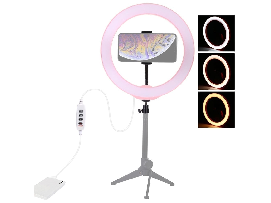2026 luz Anular Led Regulável para Selfie e Fotografia, Luz Led de Câmera com Dimmer