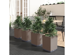 Planter, Planters Vidaxl Marrom Polipropileno (n/a)
