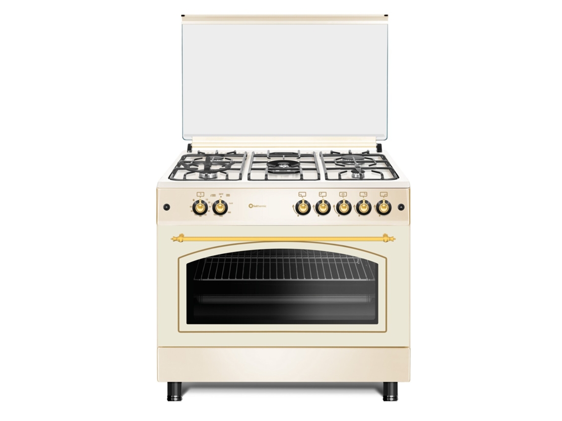 Fogão a Gás SOLTHERMIC Rustic Cream 90X60 Forno Panorâmico F9L50G2-C