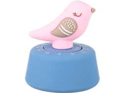 Temporizador De Cozinha Mecânico Em Forma Pássaro, Com Corda, 60 Minutos, Giratório, Utensílio Fofo Para Gestão Do Tempo(rosa)