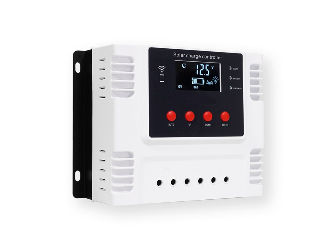 Controlador Solar Mppt com App, 12v/24v, LCD, para Baterias Chumbo e Lítio | S/MARCA