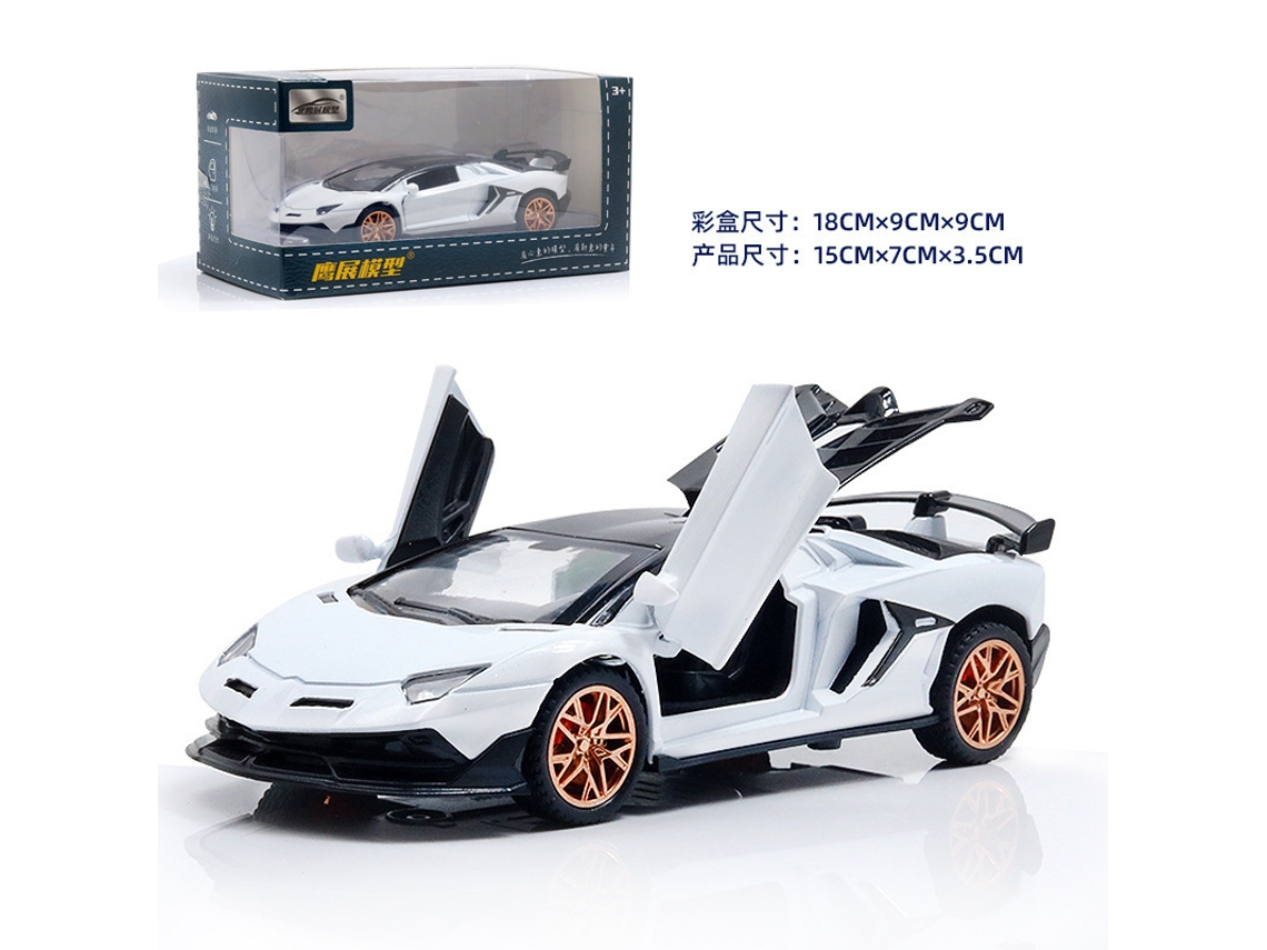 Miniatura de Carro Esportivo em Metal Fundido, Brinquedo Infantil MDUG