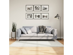 Vidaxl Tapete De Pelo Curto Oviedo 120x120 Cm Creme