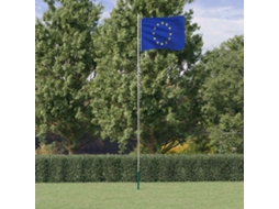 Vidaxl Bandeira Da União Europeia E Mastro 6,08 M Alumínio