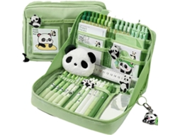 Conjunto De Material Escolar, Estojo, Estampa De Panda, Para Casa, Jardim De Infância, Estudantes, Meninas