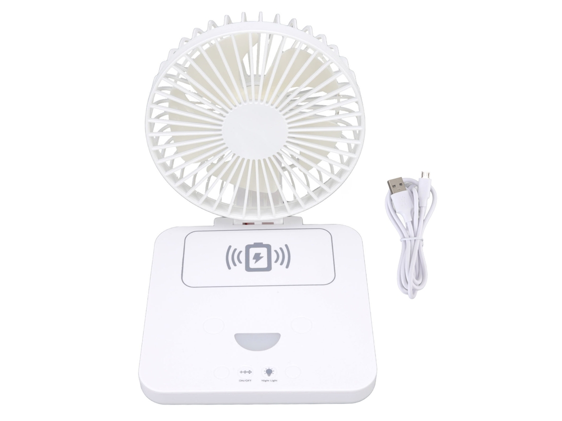 Laxiscreed Ventilador De Mesa Com Carregamento Usb E Sem Fio, Ideal Para Escritorio E Uso Pessoal