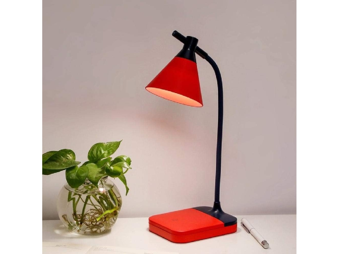 Luminária De Mesa Dobrável Led Criativa, Recarregável Via Usb, Com Proteção Para Os Olhos, Controle Por Toque