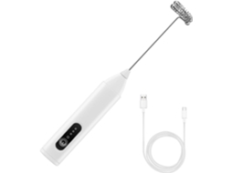 Espumador de Leite Portátil Recarregável Usb Branco AQUAFORGE