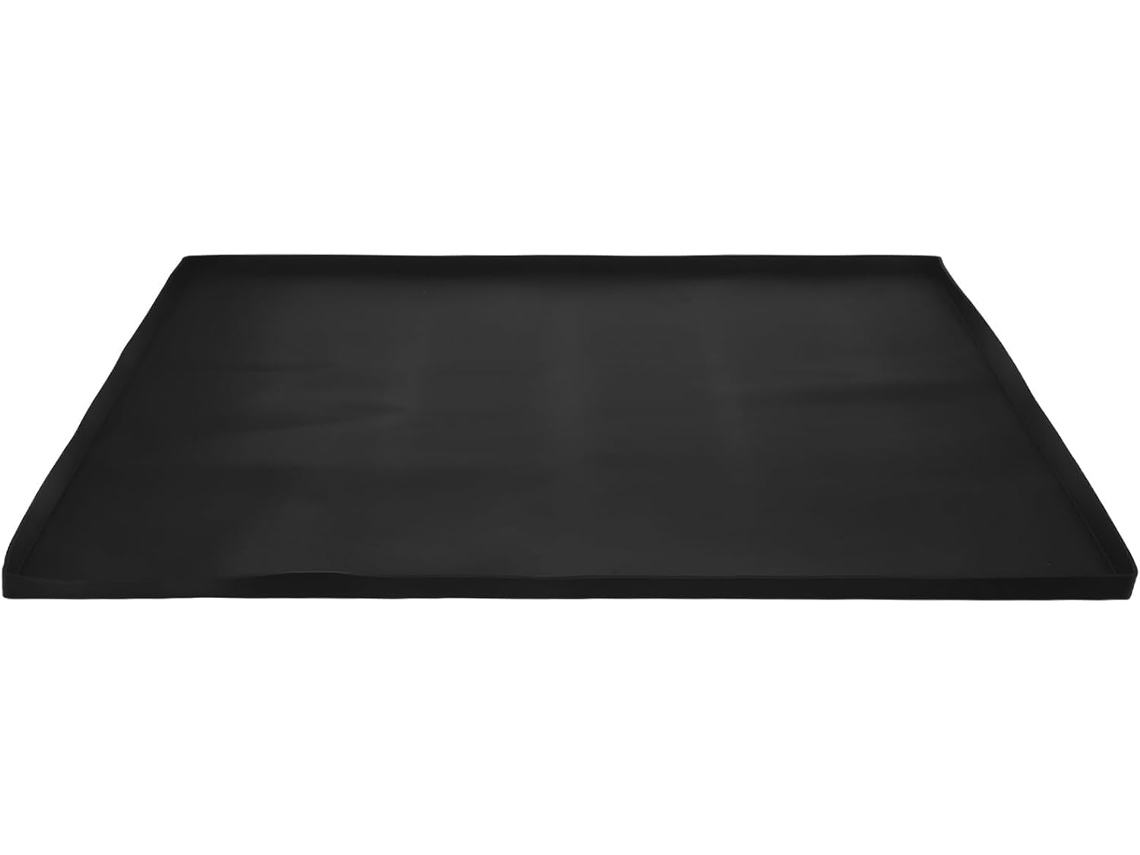 Tapete retangular de silicone Beaupretty para lavar roupa na máquina, 60 x 50 x 1,5 cm, bandeja de drenagem flexível à prova