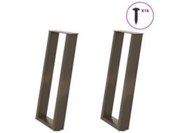 Console Table Leg, Console Table Legs Vidaxl Marrom Aço (38 X (72-73) Cm)