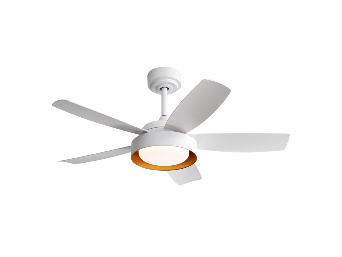 Ventilador de Teto Invisível 42 Polegadas, 3 Pás, Motor Dc Reversível, Luz Led