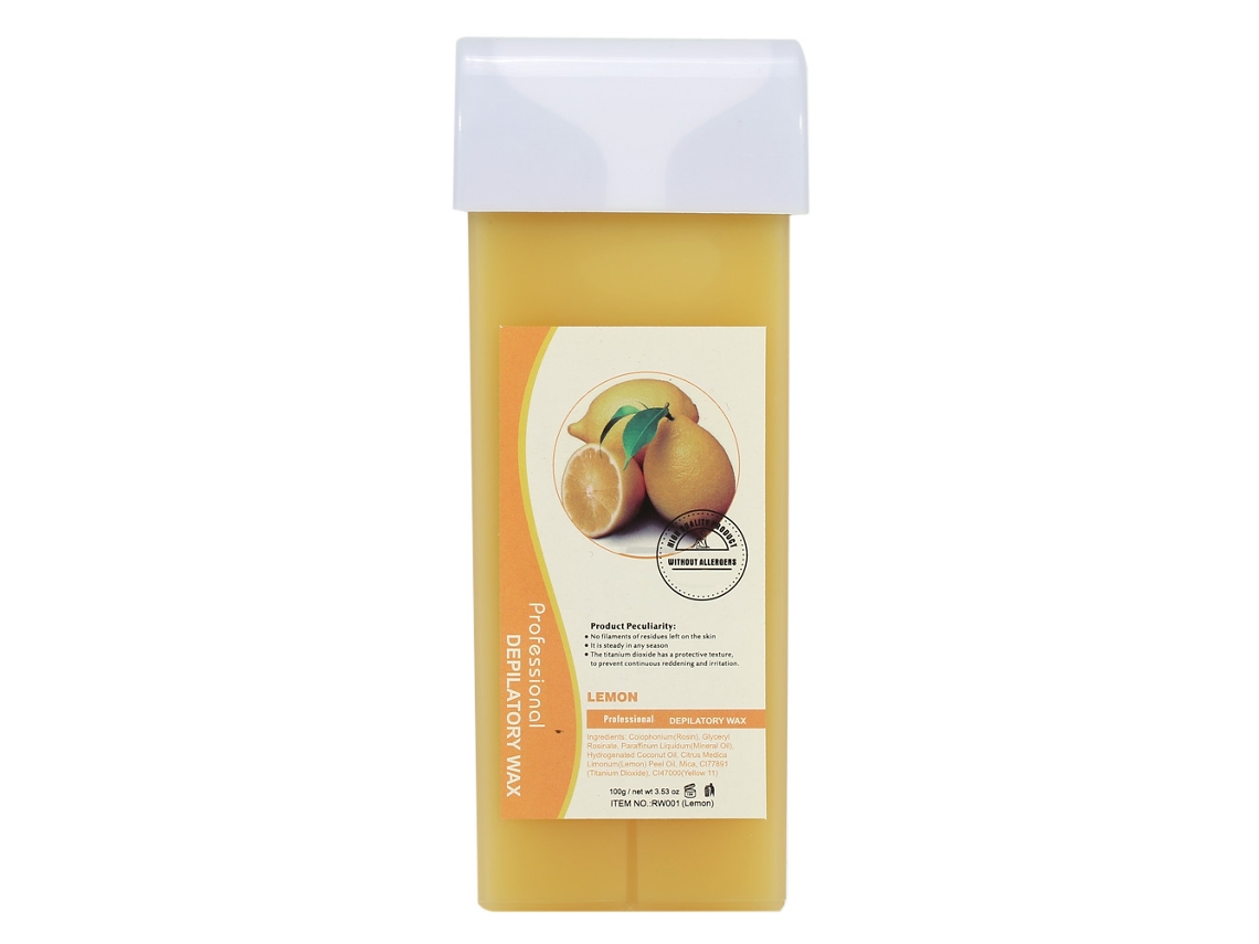 Creme depilatório profissional 2026, 100g, para braços, pernas e axilas, remoção de pelos corporais (limão)