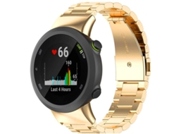 Bracelete para Garmin Forerunner 45/45s/Swim 2 metal liberação rápida três contas dourada XIAOMOYU