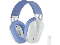 Auscultadores Gaming Bluetooth LOGITECH Lightspeed G435 (Over Ear - Multiplataforma - Noise Cancelling - Branco)
