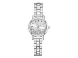 Relógio de Pulso Feminino Casual de Quartzo com Pulseira de Aço Lvpai Prata Branco