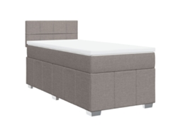 Box Spring Bed, Box Spring Beds Vidaxl Cinzento-acastanhado Tecido (100  X  200  Cm)