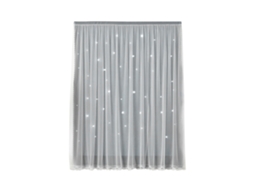 Cortinas autoadesivas de poliéster, sem necessidade de furar, fácil instalação com velcro.