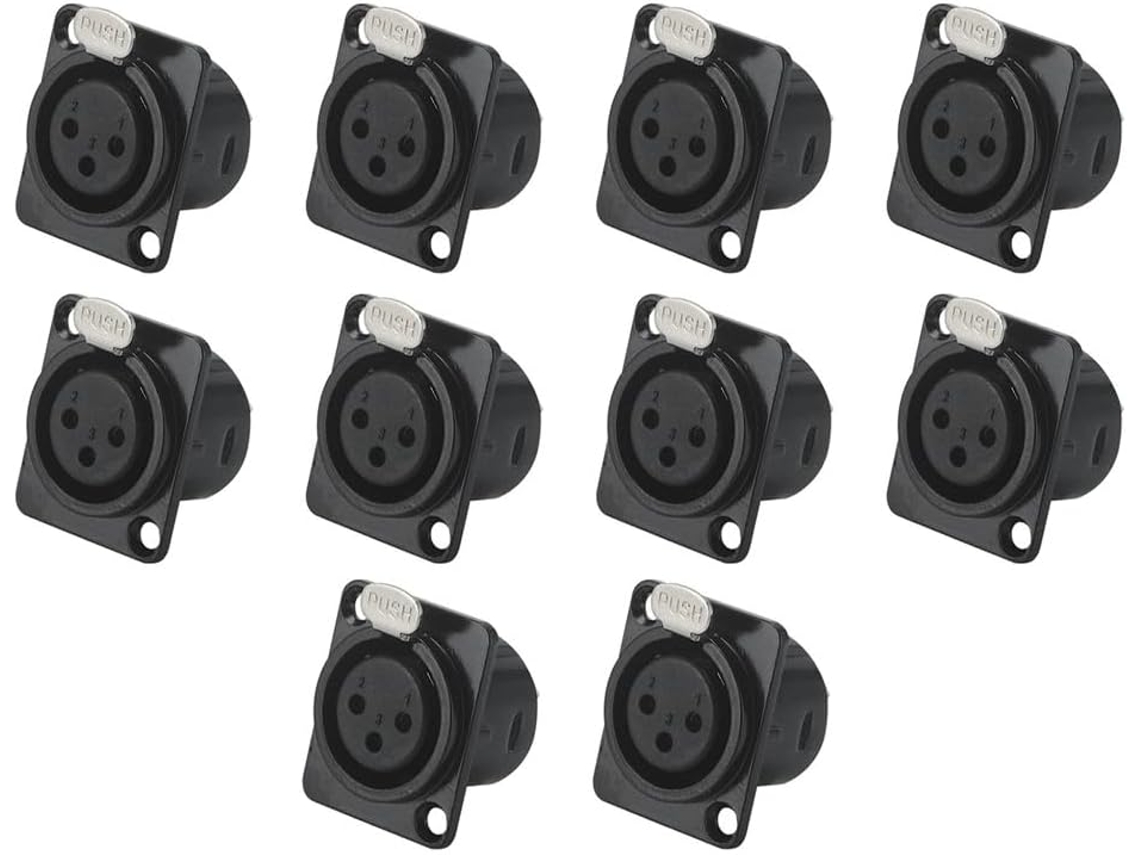 Soquete de Solda para Adaptador de Plugue Xlr Macho Balanceado de 3 Pinos SFUSHOS