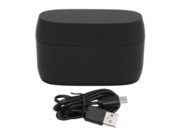 estuche de carga para auscultadores bluetooth elite 5 com carga rápida usb c e indicador led, preto | S/MARCA