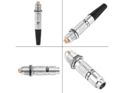 Conector Plug Socket Avião Push Pull 4 Pinos