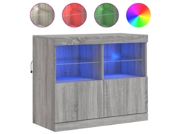 Sideboard, Sideboards Vidaxl Cinzeto Madeira Processada (n/a)