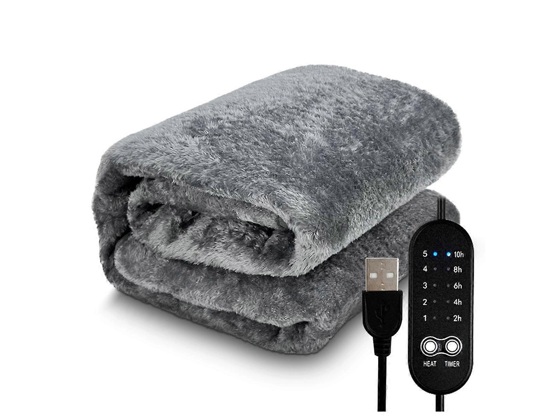 Manta Elétrica Aquecida Usb, Macia E Aconchegante Para O Inverno, Com Temperatura Ajustável E Temporizador, 150x160cm Olysi Shop