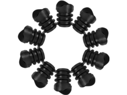 Magiclulu 20 Peças De Tampas Roda Plástico M6 Para Móveis, Buchas Roscadas Para Eixos, Insertos Resistentes Para