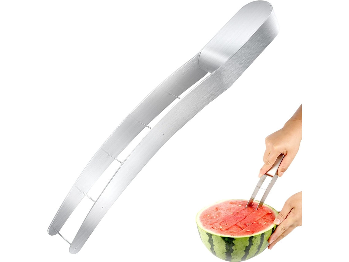 Cortador De Melancia, Cortador De Melancia Em Aço Inoxidável, Cortador De Cubos Frutas Para Festas E Acampamentos, Fq