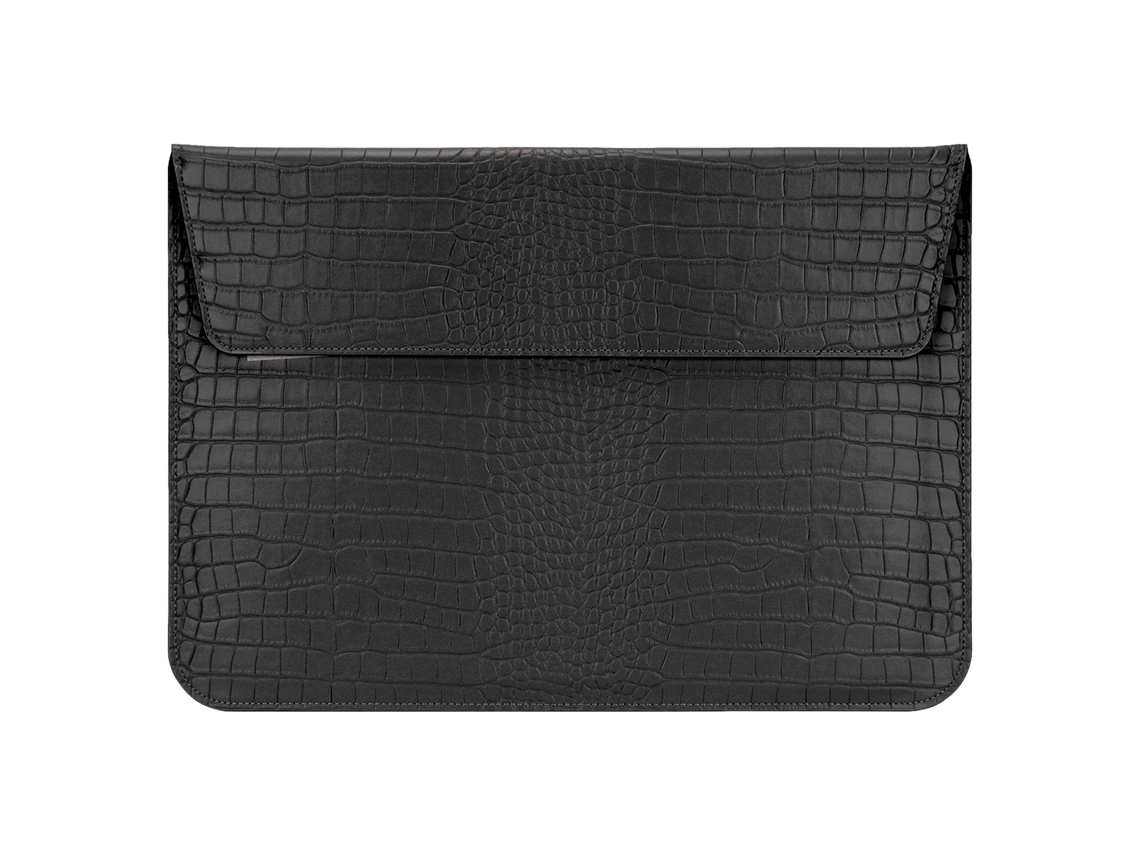 Raum-capa De Laptop 15.4 Polegadas Com Fivela Magnética Protetora Impermeável Pu De Design Para Homens De Negócio Preta