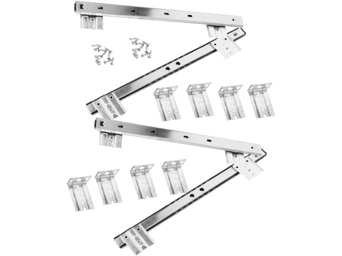 Trilho Guia Para Teclado Villcase, Deslizante Para Teclado, Aço Laminado A Frio, Prata, Para Mesa De Computador