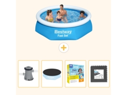 Bestway Piscina Bestway Fast Set Redonda - 244x61 Cm - 5-peças S259