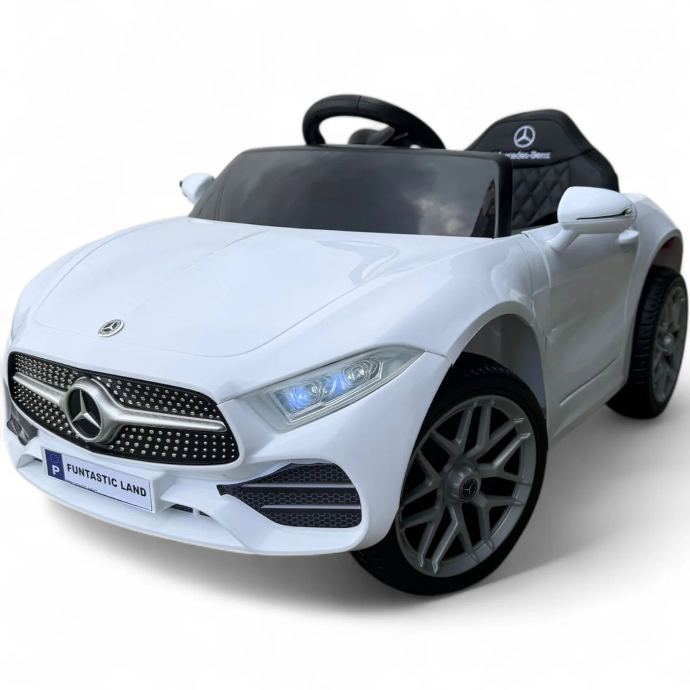 Carro Elétrico para Criança MERCEDES 4matic 12v Versão 2026 com Rodas Eva, Assento em Eco Pele e Controlo Parental Funtastic Land