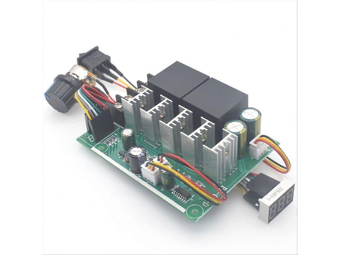Controlador de velocidade PWM para motor CC com display digital, entrada ajustável para módulo de acionamento, máx. 60 A, 12 V/24 V