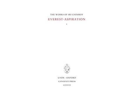 Livro EverestAspiration 1 Works of Sri Chinmoy Pocket Ed de Sri Chinmoy (Inglês)