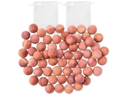 Bolas de Cedro Natural para Armários 48pcs | S/MARCA