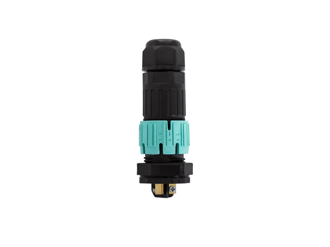 Conector para Caixa Estanque de 3 Pinos 0 5-2 5 Mm² Ip68 Preto LEDKIA