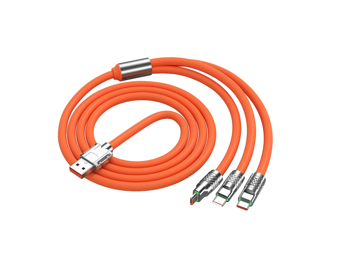 Aetheria cabo de Carregamento 3 em 1 120w 1.2m para Ios Android Type C Universal Multi carregamento