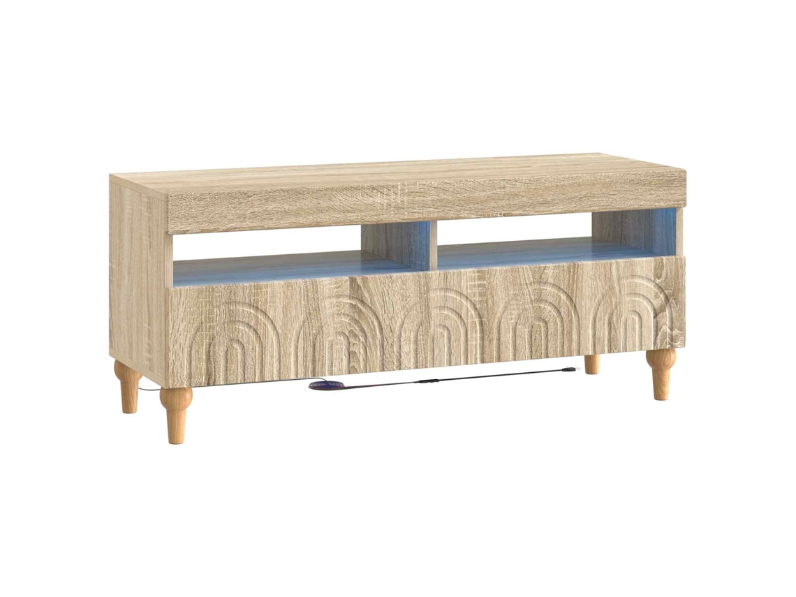 Vidaxl Gabinete De Tv Led Carvalho Sonoma Derivados De Madeira