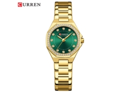 Relógio Feminino Elegante Com Strass, Mostrador Octogonal E À Prova D'água.