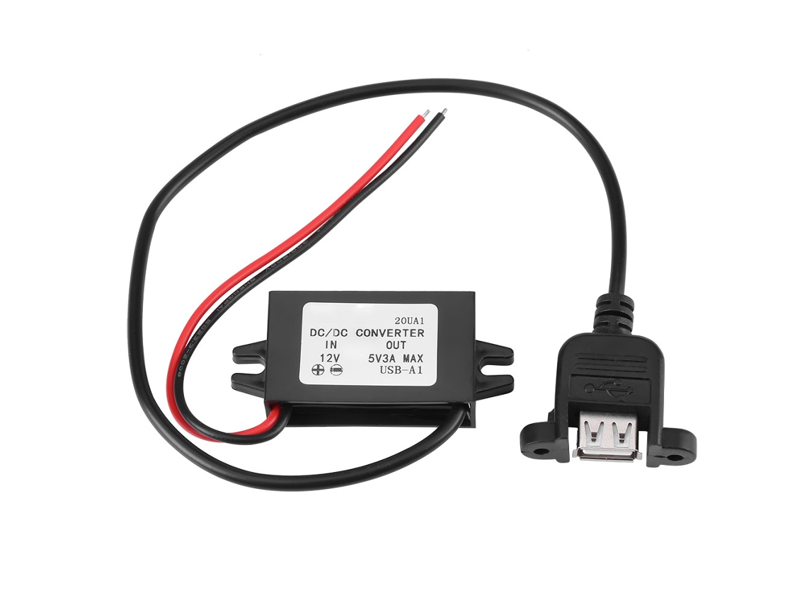 Conversor de Tensão Dc 12v para 5v 3a 15w com USB