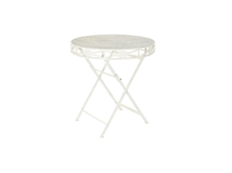 Mesa De Jantar Home Esprit Branco Metal 70 X 70 X 73 Cm
