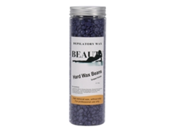 400g/frasco Cera Quente Dura Para Depilação Em Grãos Armação Corpo Bikini Remoção De Cabelo (lavanda)