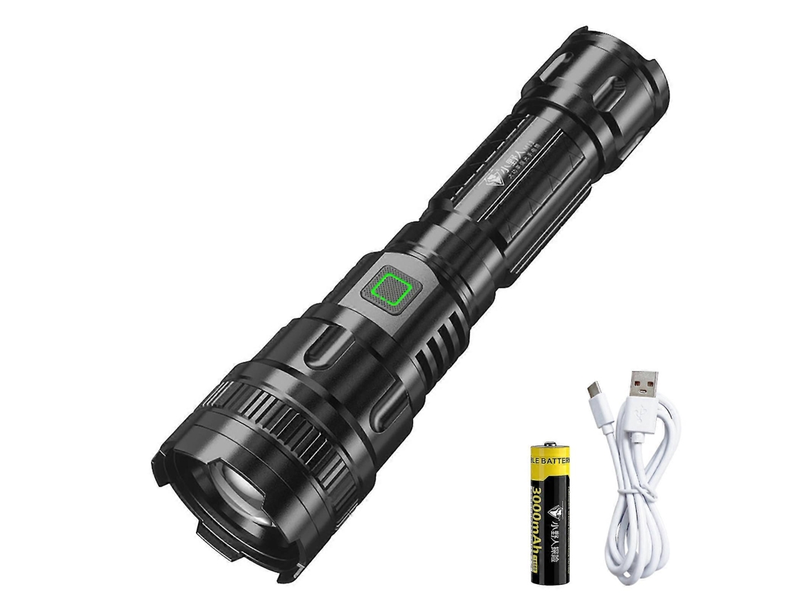 Lanterna Led Recarregável Por Usb, Lanterna Superbrilhante Com Zoom Para Áreas Externas, Para Caminhadas E Acampamentos. Olysi Shop