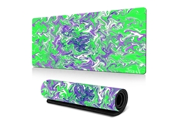 Mousepad Gamer Xxl Grande Brilvibera (topográfico Preto, Estilo 8)