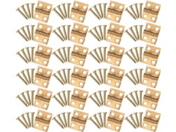 60-mini Dobradiças Decorativas Dobráveis Com Parafusos, Pequenas Dobradiças De Plástico Para Joias