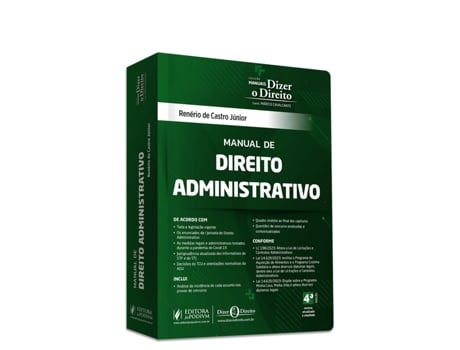 Livro Manual De Direito Administrativo de Renério De Castro Júnior (Português)