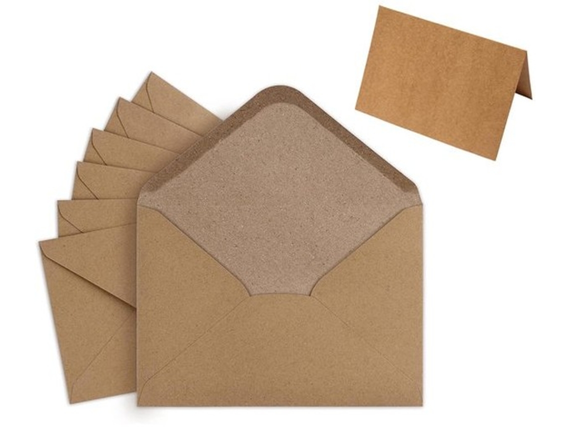 Enveloppen B6 50 Stuks - Enveloppen Van Bruin Vintage - Zonder Venster - Creatieve Toepassingen - Ideale Opstelling Voor Bruiloften - Afmetingen 16,4