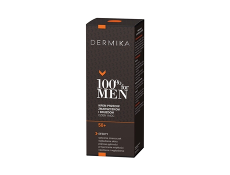 Mens Age Defense Cream 50, Dual Action For Day Night, 50 Ml Dermika