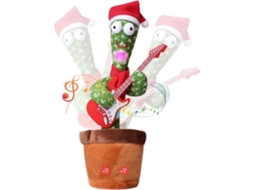 Peluche Interactivo Dancing Cactus Arzopa | Guitarra De Natal | Repete Audição | 120 Canções