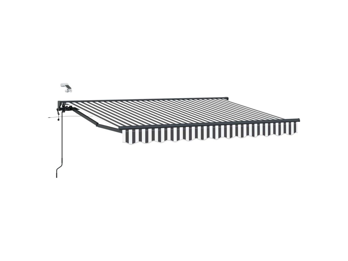 Conjunto 1 Sombra Externa Vidaxl Antracite Alumínio (3,5 X 2,5 M)